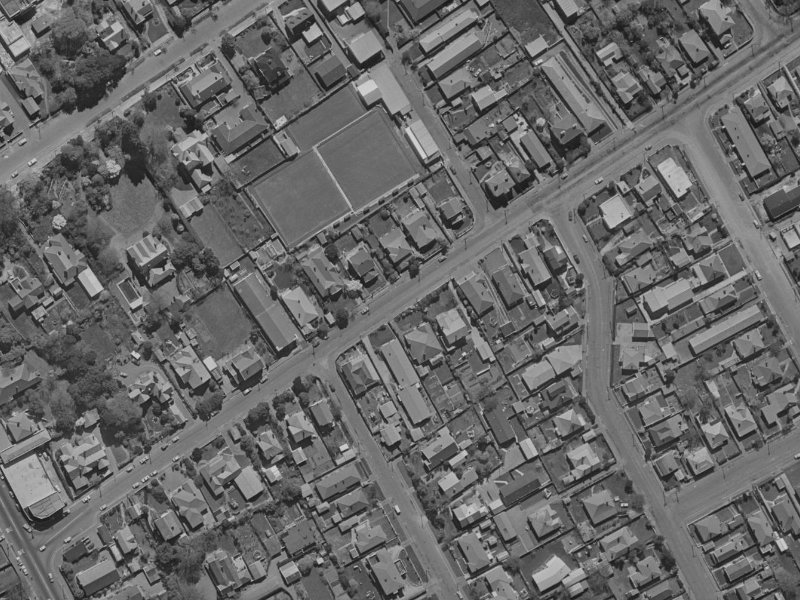 43 St Albans Street from the air, 1970-1974