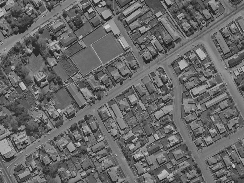 40 St Albans Street from the air, 1970-1974