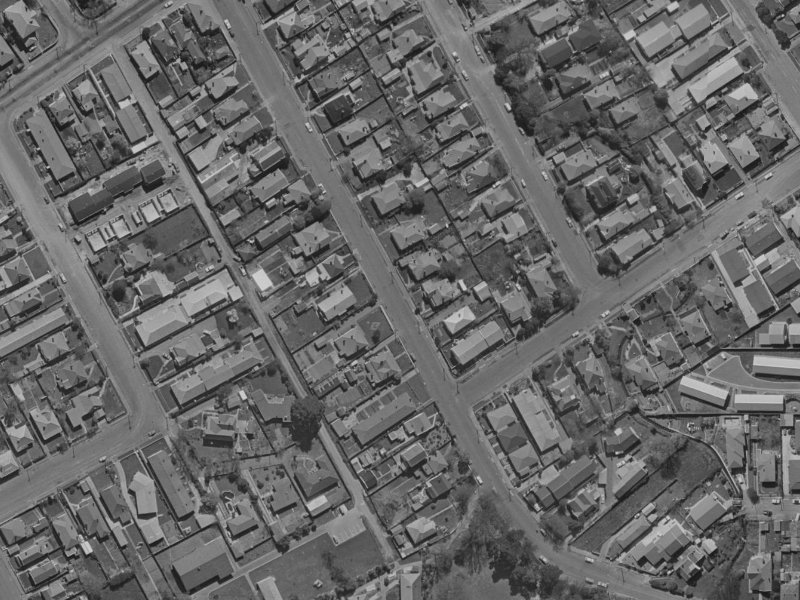 64 Abberley Crescent from the air, 1970-1974