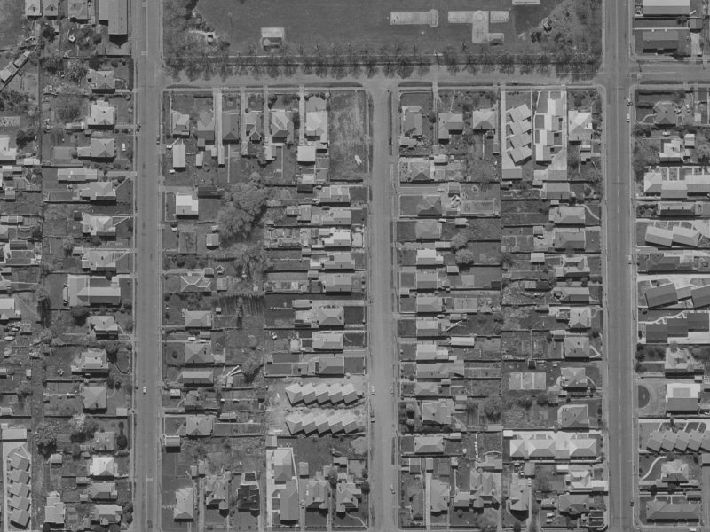 23 Allard Street from the air, 1970-1974