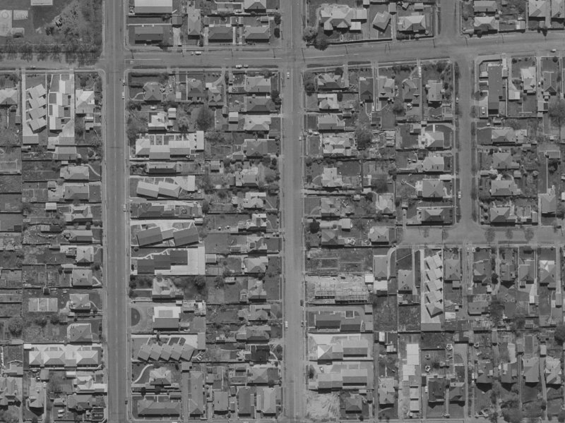183 Geraldine Street from the air, 1970-1974