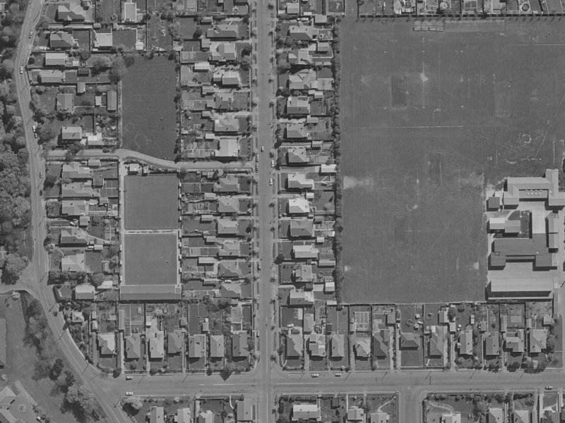 113 Petrie Street from the air, 1970-1974