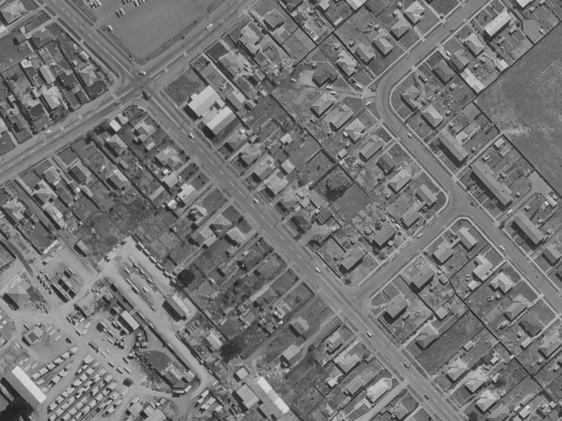163 Breezes Road from the air, 1970-1974