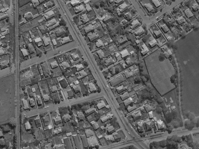 24 Strowan Road from the air, 1970-1974