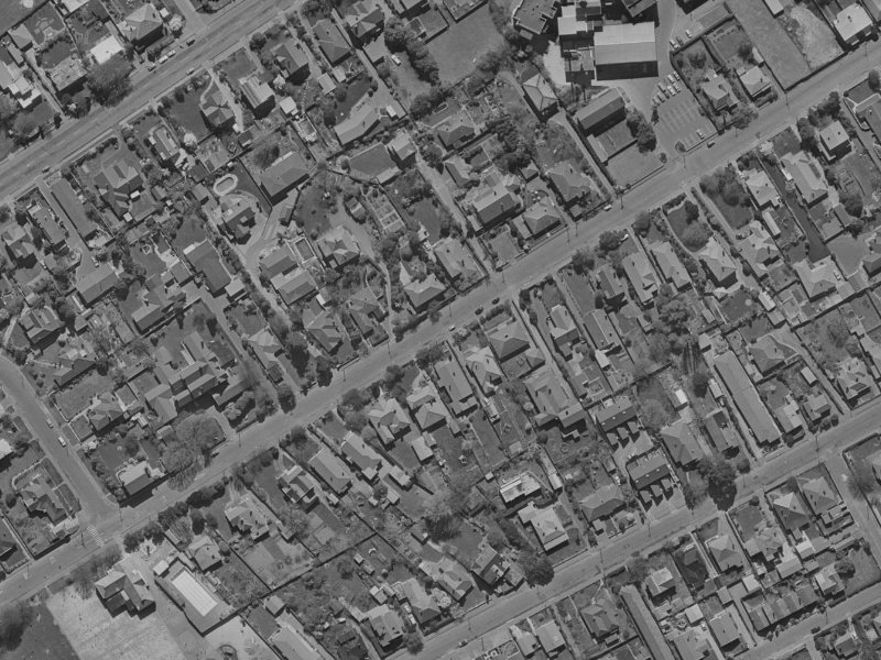 108 Leinster Road from the air, 1970-1974