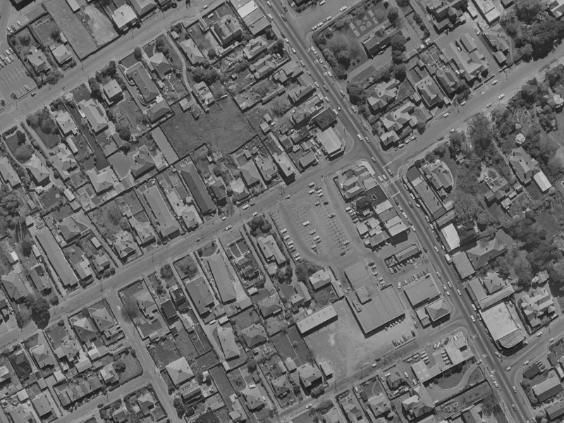 138 Aikmans Road from the air, 1970-1974