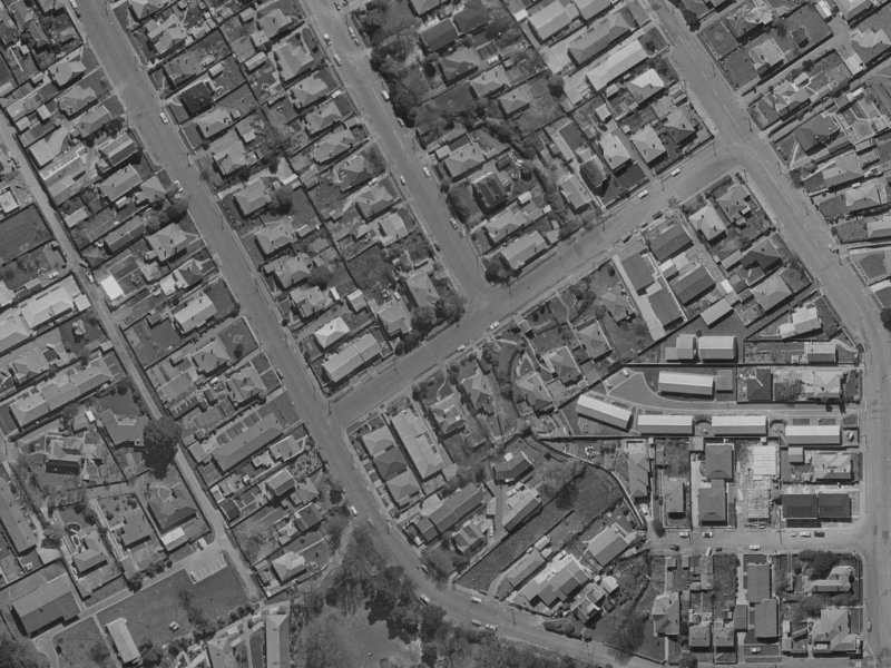 13 Kinloch Street from the air, 1970-1974