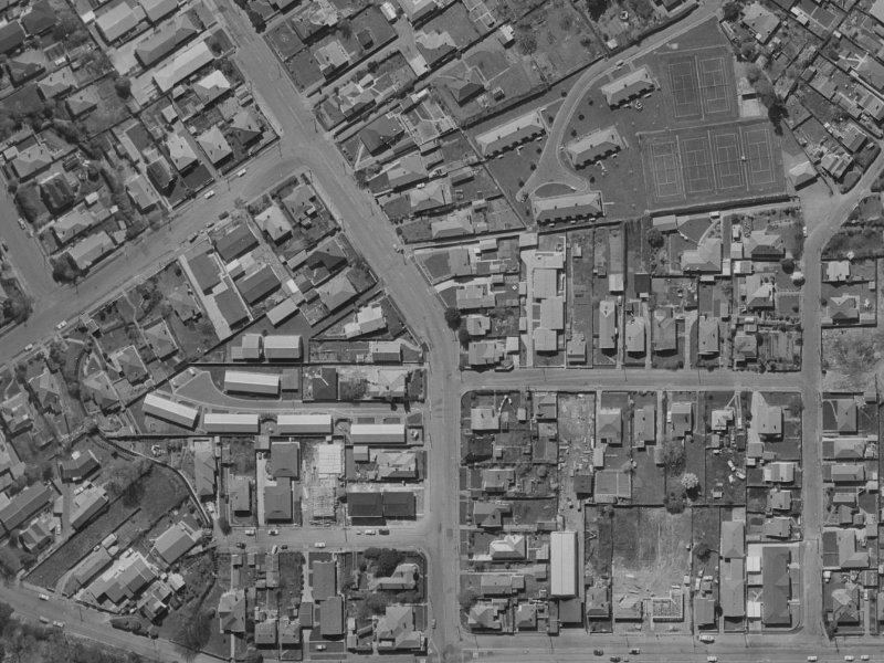 182 Springfield Road from the air, 1970-1974