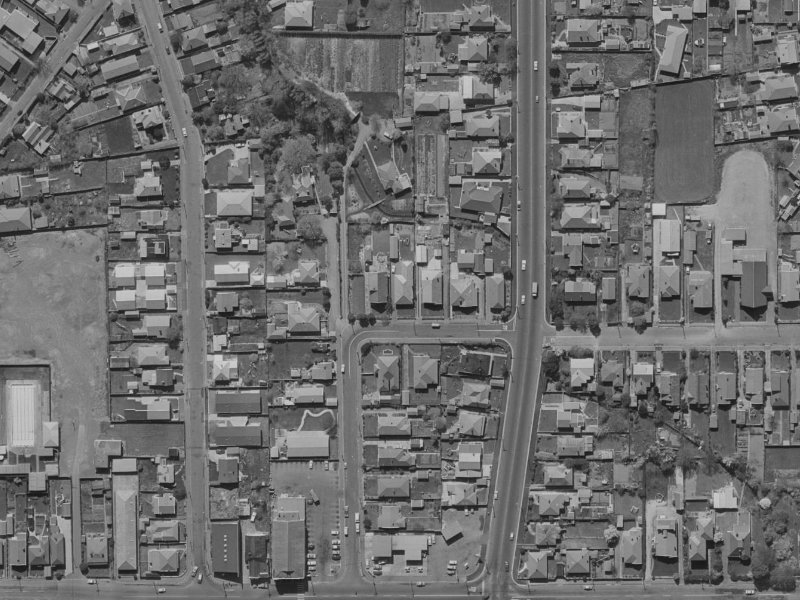 33 Cornwall Street from the air, 1970-1974