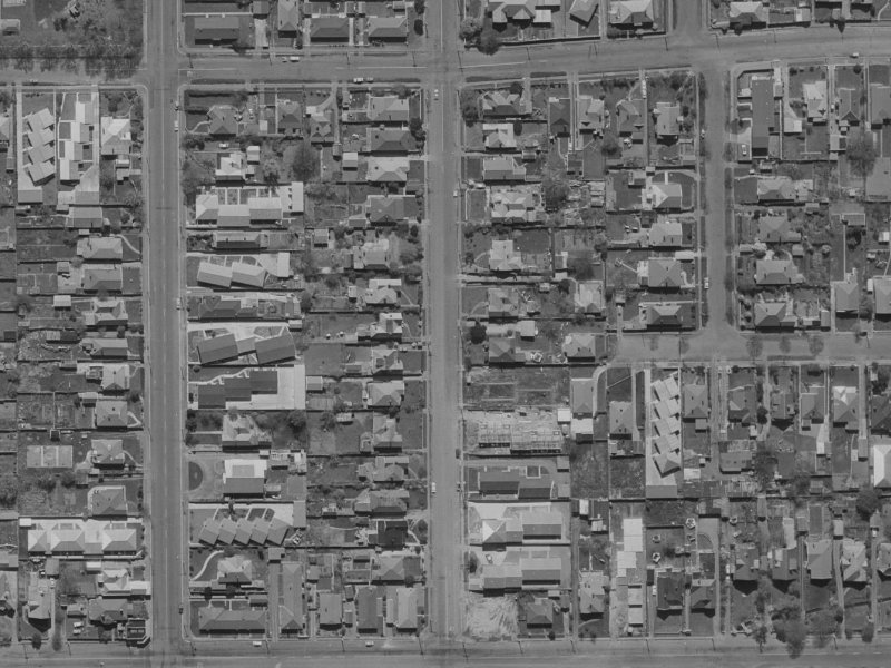 181 Geraldine Street from the air, 1970-1974