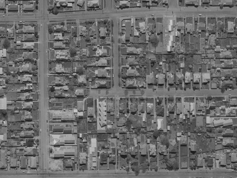 2 Cleveland Street from the air, 1970-1974