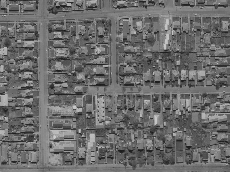 19 Hendon Street from the air, 1970-1974