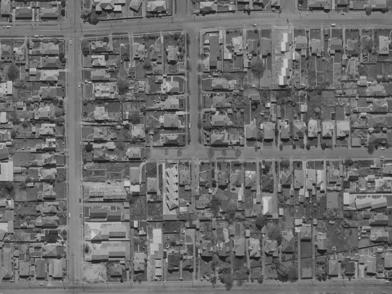 28B Hendon Street from the air, 1970-1974
