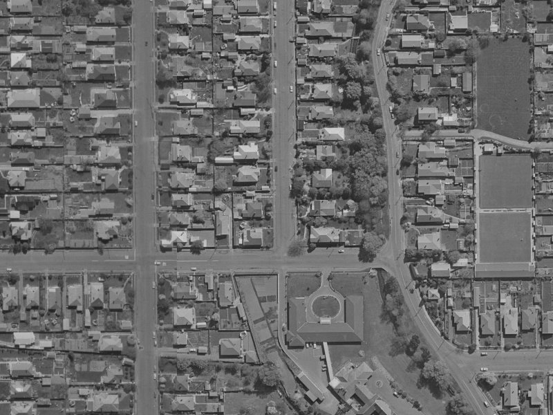 5 Chancellor Street from the air, 1970-1974