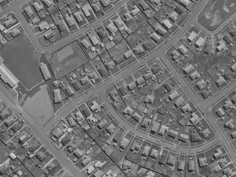 18 Carisbrooke Street from the air, 1970-1974