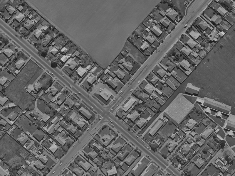 259 Ilam Road from the air, 1970-1974
