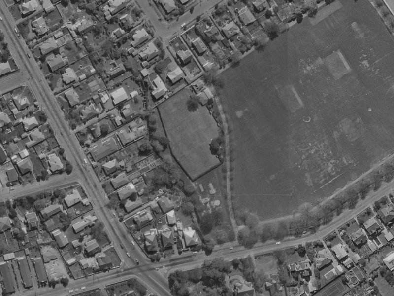Strowan Road from the air, 1970-1974