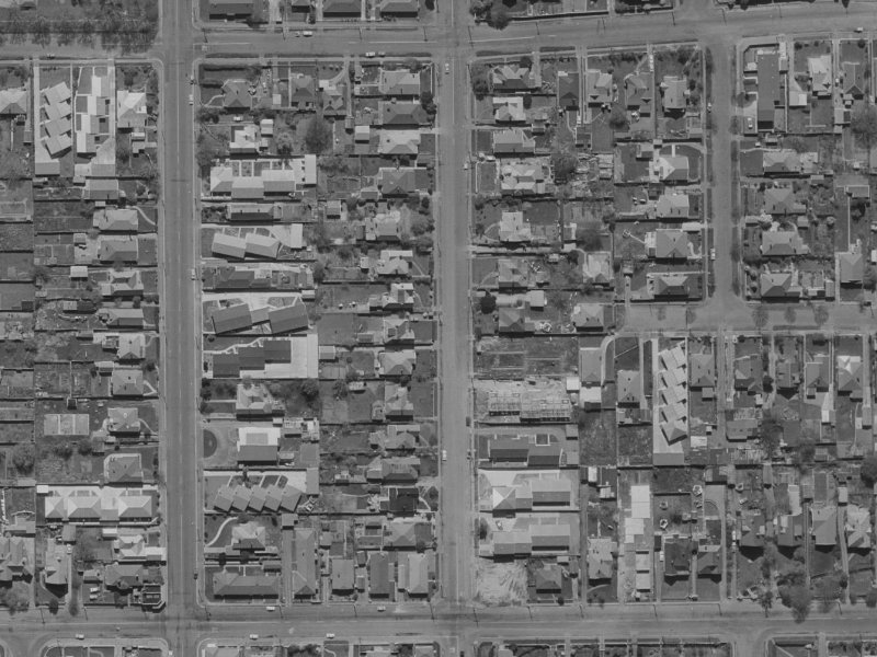 177 Geraldine Street from the air, 1970-1974