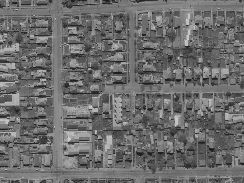 8 Hendon Street from the air, 1970-1974