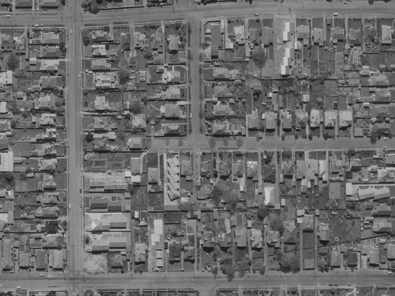 31 Hendon Street from the air, 1970-1974