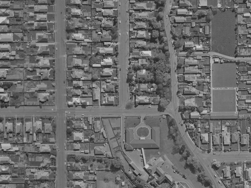 3 Chancellor Street from the air, 1970-1974