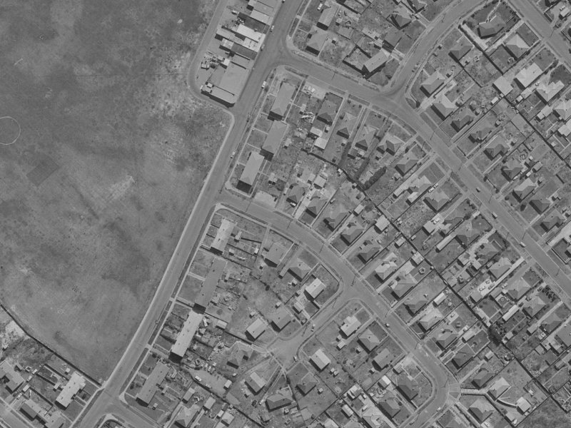 1-9 Lyndhurst Crescent from the air, 1970-1974