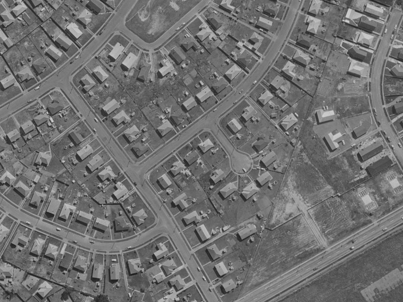 8 Corhampton Street from the air, 1970-1974