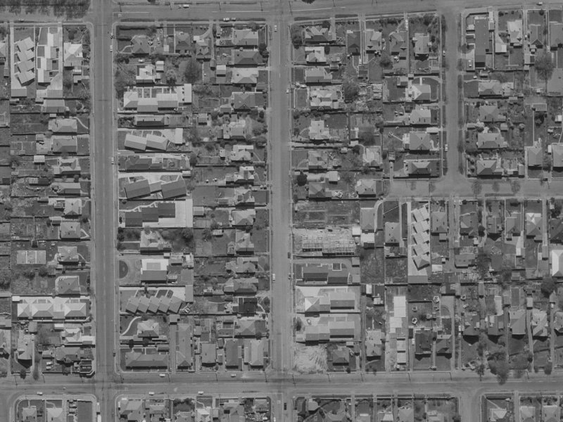 175 Geraldine Street from the air, 1970-1974