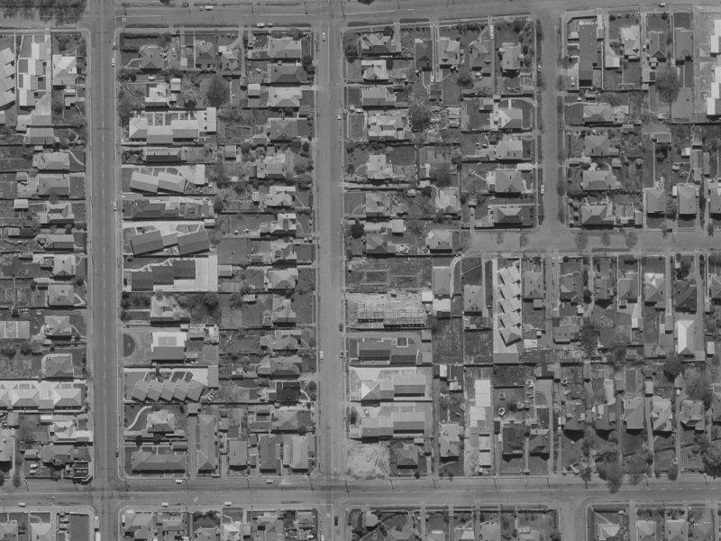 176 Geraldine Street from the air, 1970-1974