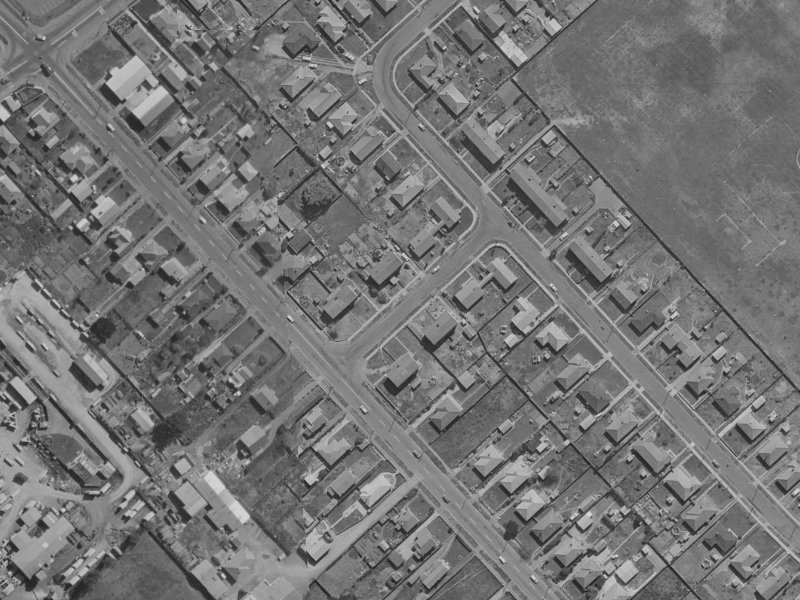 Gosport Street from the air, 1970-1974