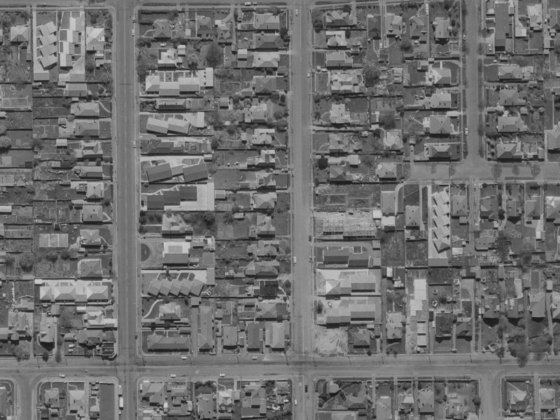 173A Geraldine Street from the air, 1970-1974