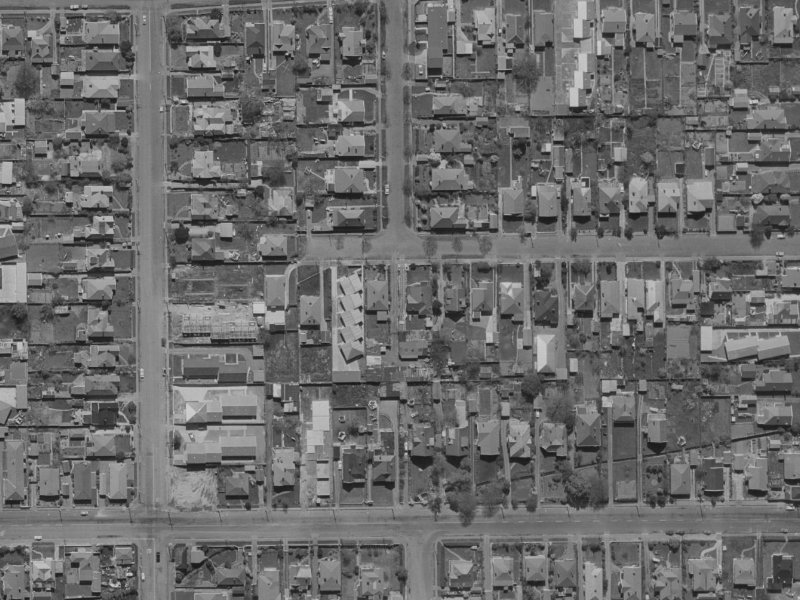 26A Hendon Street from the air, 1970-1974