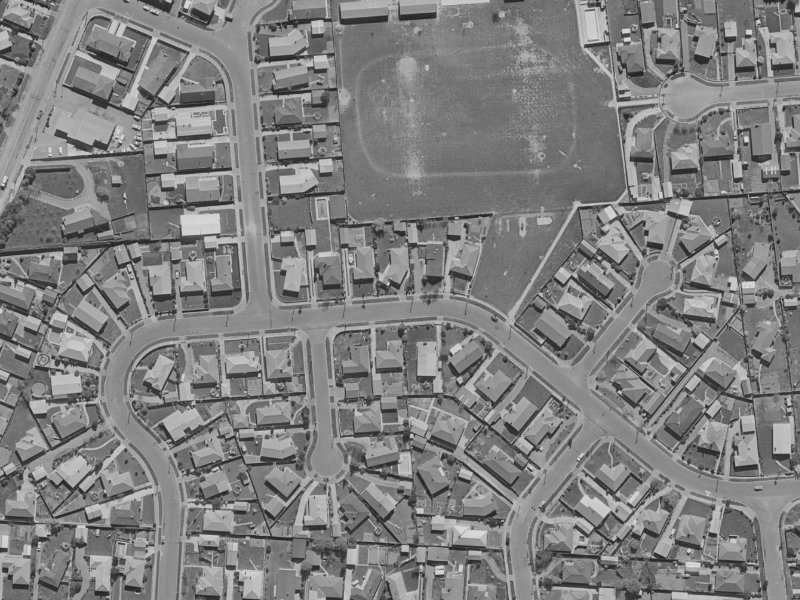 44 Greendale Avenue from the air, 1970-1974