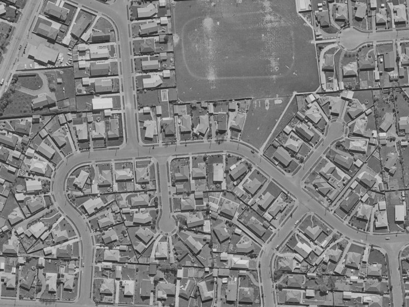 45 Greendale Avenue from the air, 1970-1974