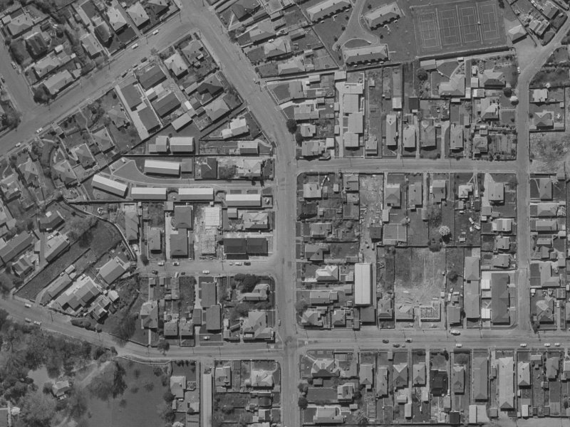 172 Springfield Road from the air, 1970-1974