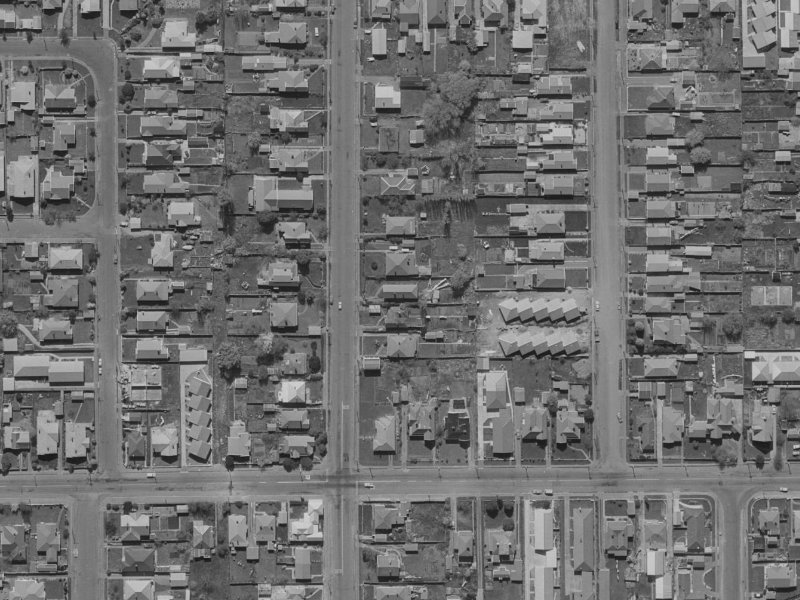 Madras Street from the air, 1970-1974
