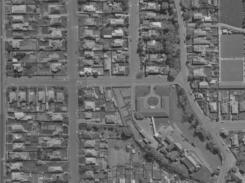 96 Slater Street from the air, 1970-1974