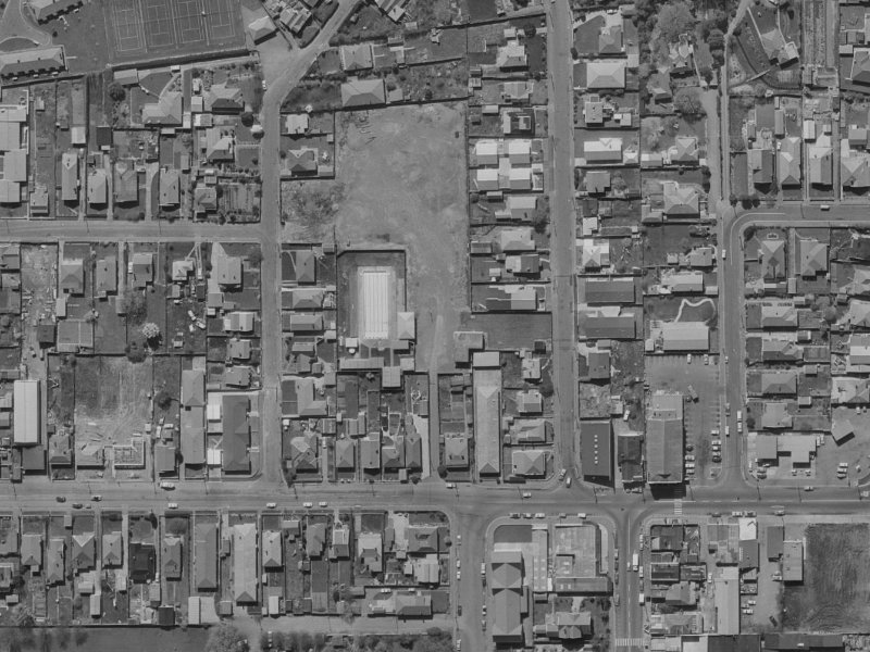 43 Edgeware Road from the air, 1970-1974