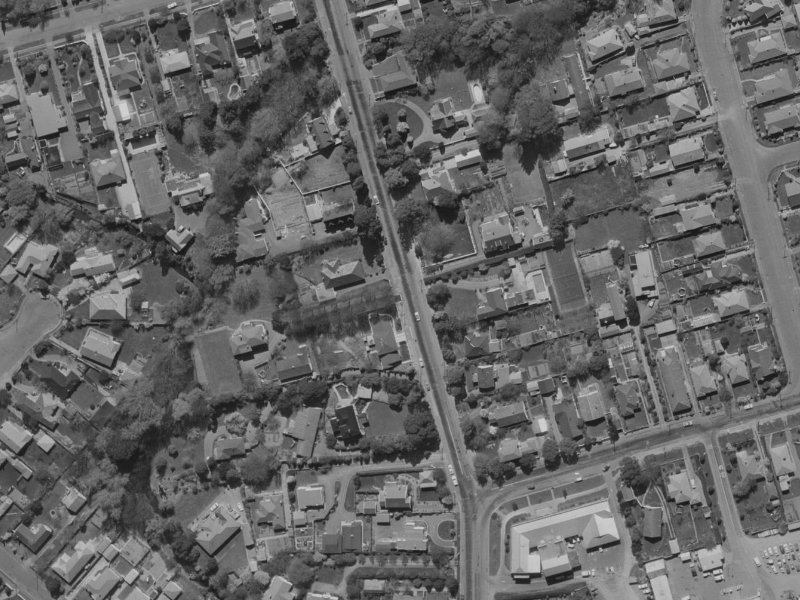 195 Clyde Road from the air, 1970-1974