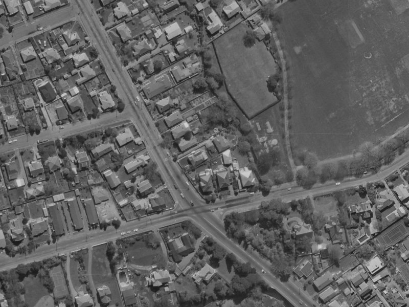 8A Strowan Road from the air, 1970-1974