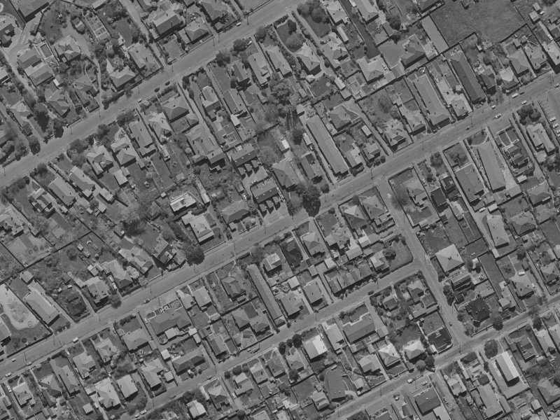 99 Aikmans Road from the air, 1970-1974