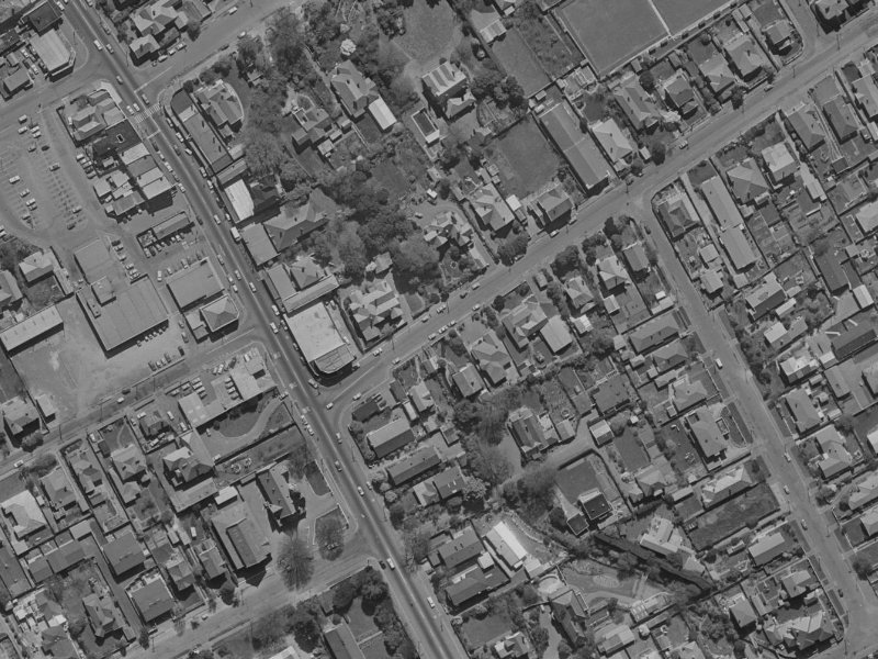 12 Saint Albans Street from the air, 1970-1974