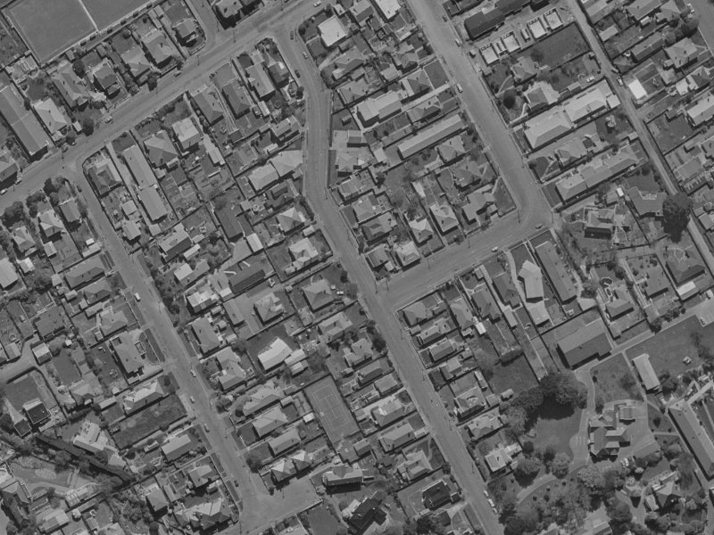 117 Bristol Street from the air, 1970-1974