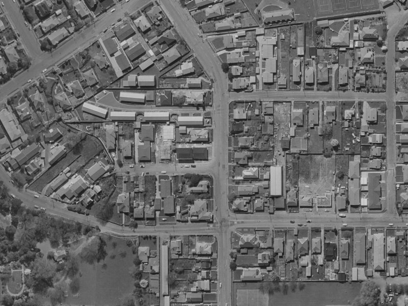 157 Springfield Road from the air, 1970-1974
