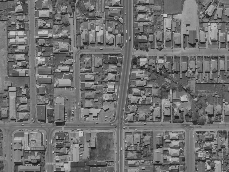 79 Edgeware Road from the air, 1970-1974