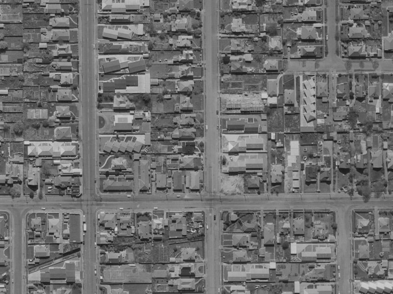161 Geraldine Street from the air, 1970-1974