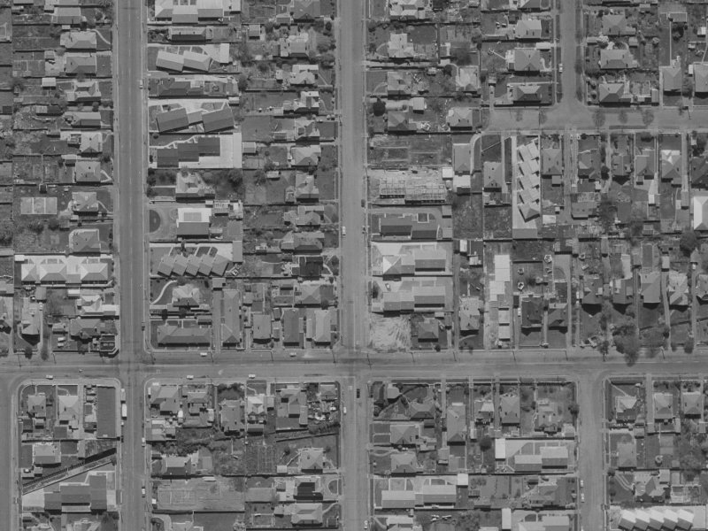 164 Geraldine Street from the air, 1970-1974