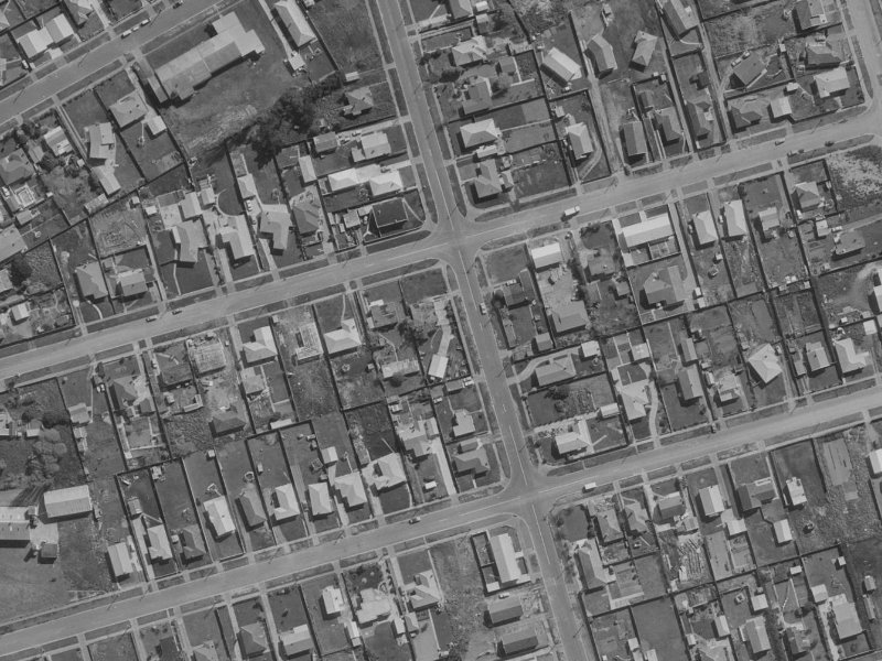 92 Waitaki Street from the air, 1970-1974