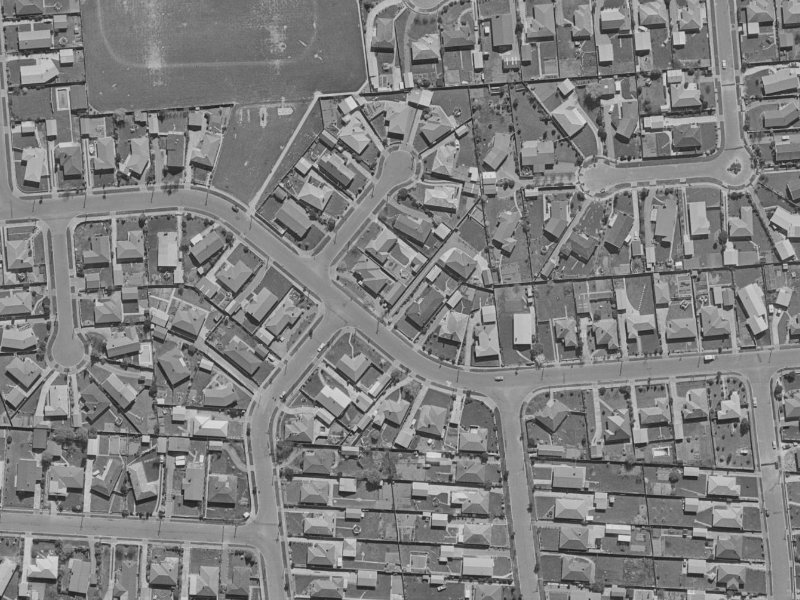 Greendale Avenue from the air, 1970-1974