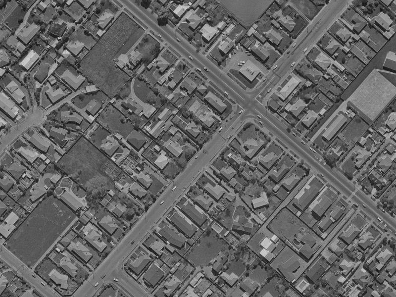 251 Ilam Road from the air, 1970-1974